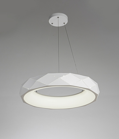 Lampa wisząca Reus biała LED 4000K