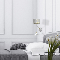 Milagro - Kinkiet SENSO White/Gold 1xE27 + 1x mini GU10