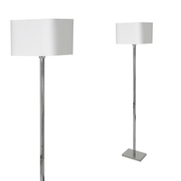 Milagro - Lampa stojąca NAPOLI WHITE/CHROME 1xE27