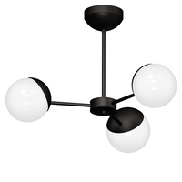 Milagro - Żyrandol SFERA BLACK 3xE14