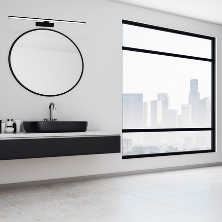 Milagro - Kinkiet SPLASH BLACK 60cm 12W LED