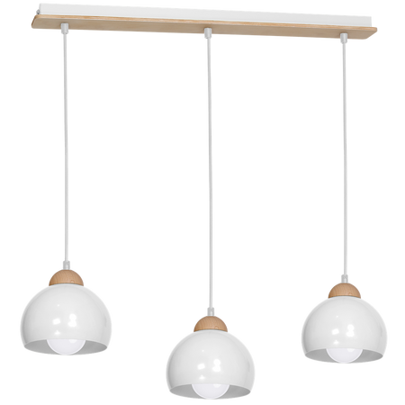 Milagro - Lampa wisząca DAMA WHITE 3xE27