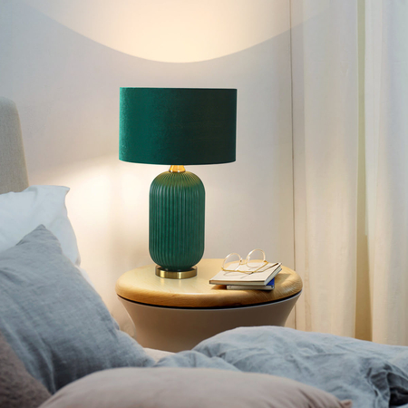 Lampa stołowa Tamiza 65 cm zielona 1xE27