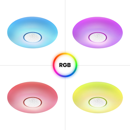 Milagro - Plafon VELA SMART Ø420 mm 24W LED RGB