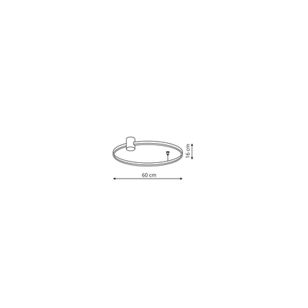 Plafon Ring S czarny LED CCT