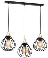 Milagro - Lampa wisząca KANE BLACK 3xE27
