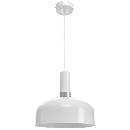 Milagro - Lampa wisząca MALMO WHITE/CHROME 1xE27
