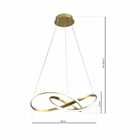 LAMPA WISZĄCA CAPPIO GOLD 36W LED