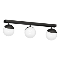 Milagro - Lampa sufitowa SFERA BLACK 3xE14