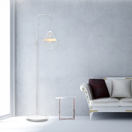 Milagro - Lampa stojąca CLIFF WHITE 1xE27