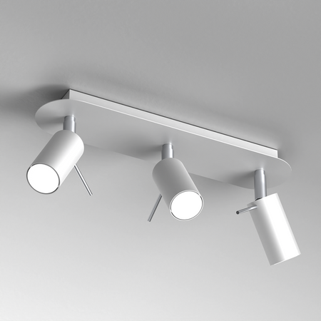 Milagro - Lampa sufitowa PRESTON WHITE/CHROME 3x mini GU10