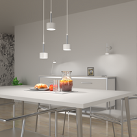 Milagro - Lampa wisząca ARENA WHITE/SILVER 3xGX53