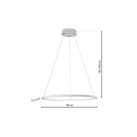 Milagro - LAMPA WISZĄCA ORION WHITE 22W LED