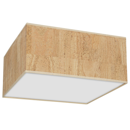 Milagro - Lampa sufitowa CORK White/Cork 2xE27