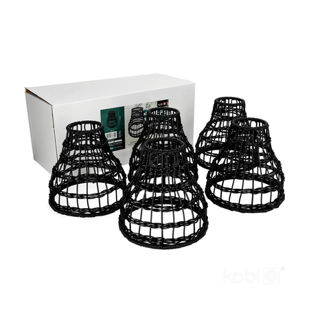 Klosz do zestawu CRETE LS R2 czarny 5 sztuk Kobi Design