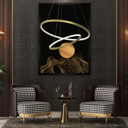 Milagro - Lampa wisząca ROTONDA GOLD 51W LED