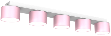 Milagro - Lampa sufitowa DIXIE Pink/White  5xGX53
