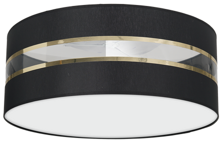 Milagro - Lampa Sufitowa ULTIMO BLACK 3xE27 Ø50cm