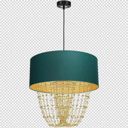 Milagro - Lampa wisząca ALMERIA GREEN/GOLD 1xE27