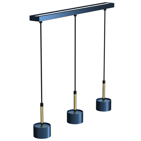 Milagro - Lampa wisząca ARENA BLUE/GOLD 3xGX53
