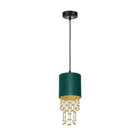 Milagro - Lampa wisząca ALMERIA GREEN/GOLD 1xE27