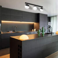 Milagro - Lampa sufitowa SFERA BLACK 3xE14