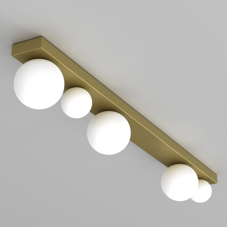 Milagro - Lampa sufitowa BIBIONE GOLD 5xG9
