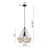 Lampa wisząca BOHO VIENNA 1xE27 Kobi Design