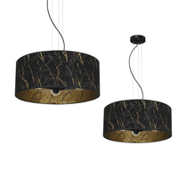 Milagro - Lampa wisząca SENSO Black/Gold 3xE27