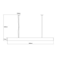 Lampa wisząca Mira L biała Tuya LED CCT