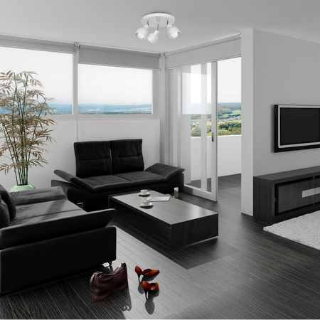 Milagro - Lampa sufitowa PIK WHITE 3xE27