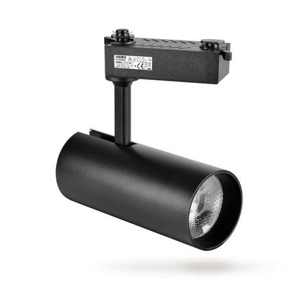 Reflektor szynowy LED punktowy czarny obrotowy 30W 4000K