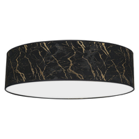 Milagro - Lampa sufitowa SENSO Black/Gold 3xE27 Ø60cm