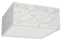 Milagro - Lampa sufitowa SENSO White/Gold kwadrat 2xE27
