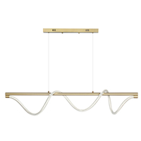 Lampa wisząca Serpente DDXZ003 55W złota - wężyk splot