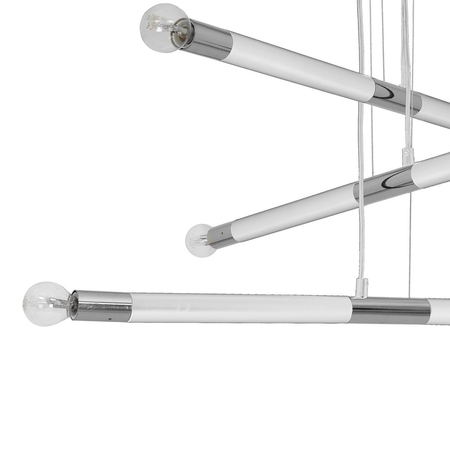 Milagro - Lampa wisząca BASTONE WHITE / CHROME 6xE14