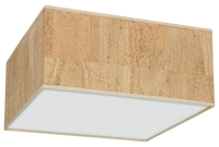 Milagro - Lampa sufitowa CORK White/Cork 2xE27