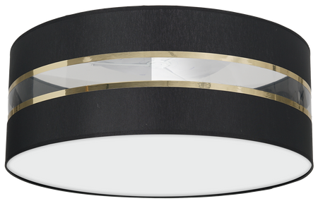 Milagro - Lampa Sufitowa ULTIMO BLACK 2xE27 Ø40cm