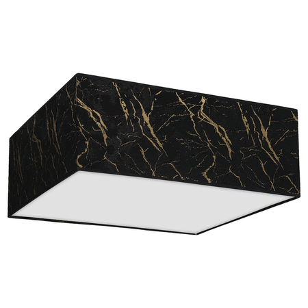 Milagro - Lampa sufitowa SENSO Black/Gold kwadrat 3xE27