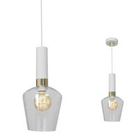 Milagro - Lampa wisząca ROMA WHITE 1xE27