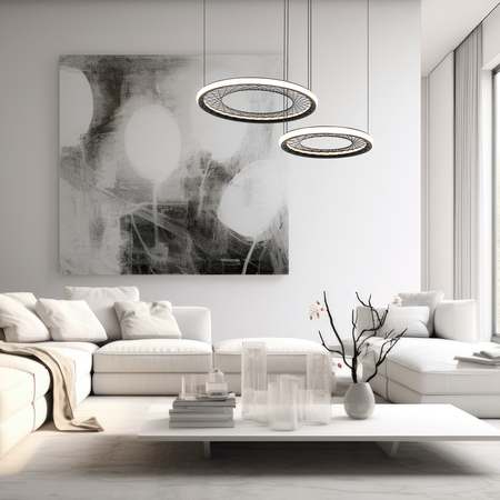 Milagro - Lampa wisząca NEST 77W LED 61+41cm