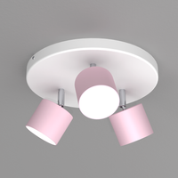 Lampa sufitowa Dixie 3xGX53 Różowy/Biały