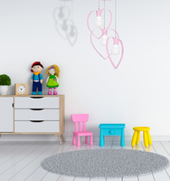 Milagro - Lampa wisząca AMORE PINK 3xE27