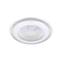 Milagro - Plafoniera LED ZONDA SILVER 48W z wentylatorem