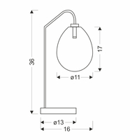 LAMPA STOŁOWA LUKKA 1 CHABROWY