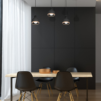 Milagro - Lampa wisząca OVAL BLACK 3xE27
