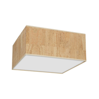 Milagro - Lampa sufitowa CORK White/Cork 2xE27