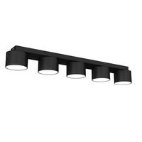 Milagro - Lampa sufitowa DIXIE Black  5xGX53