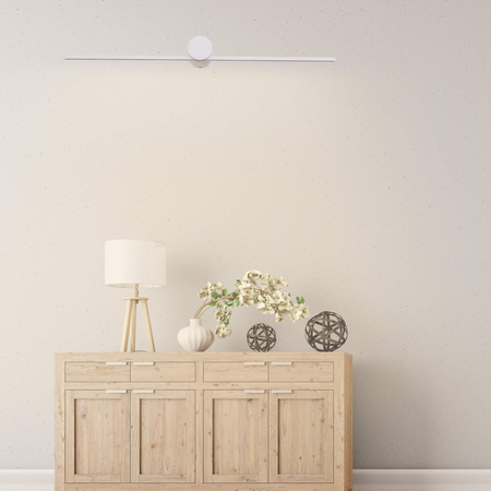 Kinkiet Ścienny Modern Slim 60cm Biały LED 8W Barwa Ciepła 3000K Klasa IP44