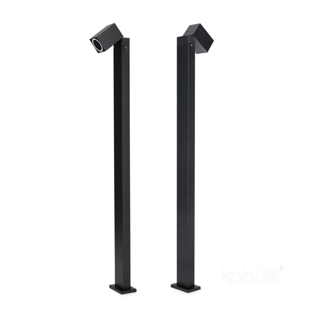 Słupek ogrodowy QUAZAR 15S 1xGU10 IP44 czarny Kobi